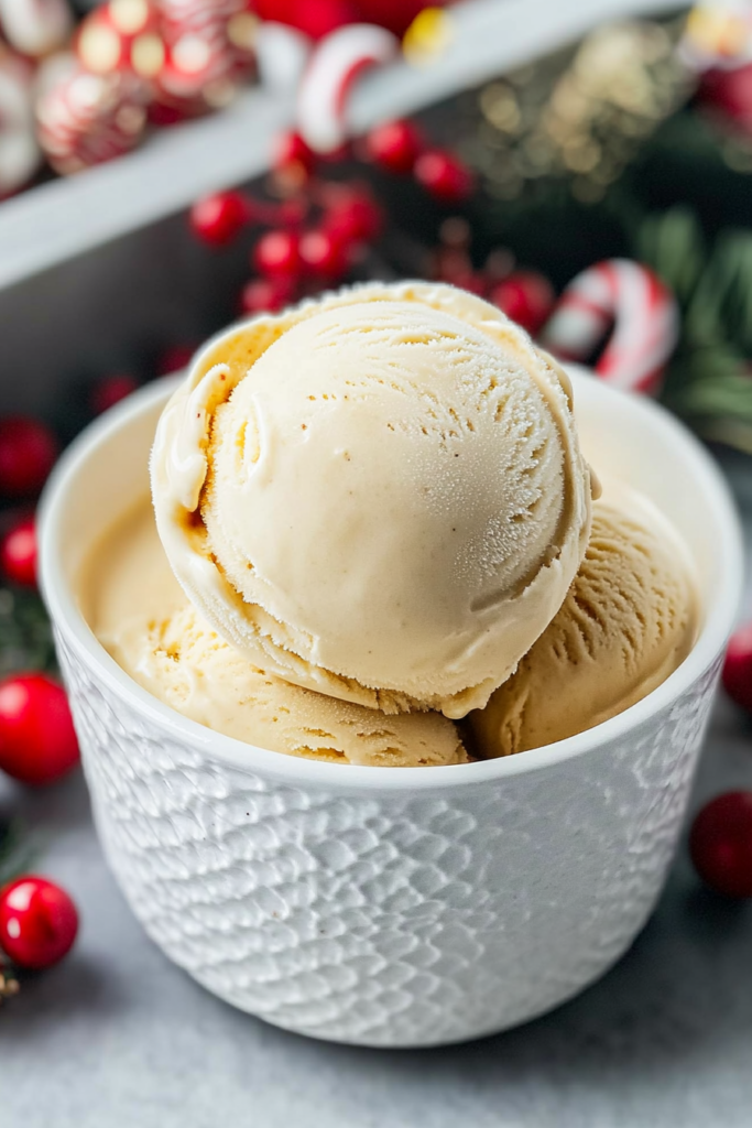 Ninja Creami Eggnog Ice Cream