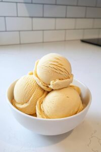 Ninja Creami Lemon Peach Gelato