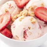 Ninja Creami Strawberry Cheesecake Cottage Cheese Ice Cream