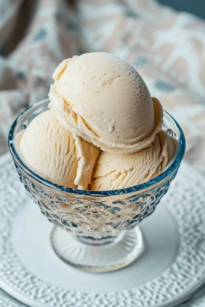 Ninja Creami Vanilla Bean Ice Cream Making