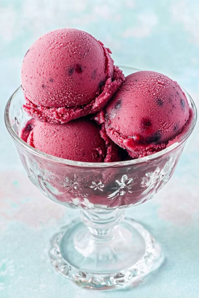 Making Ninja Creami Blueberry Lemonade Sorbet