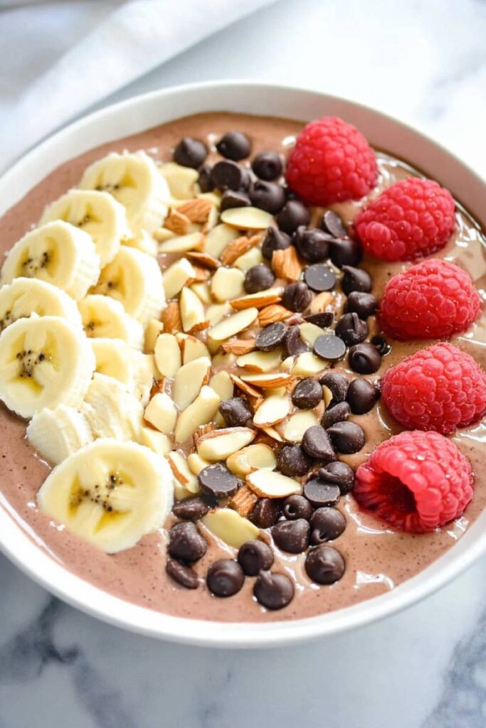 Making Ninja Creami Coffee Smoothie Bowl