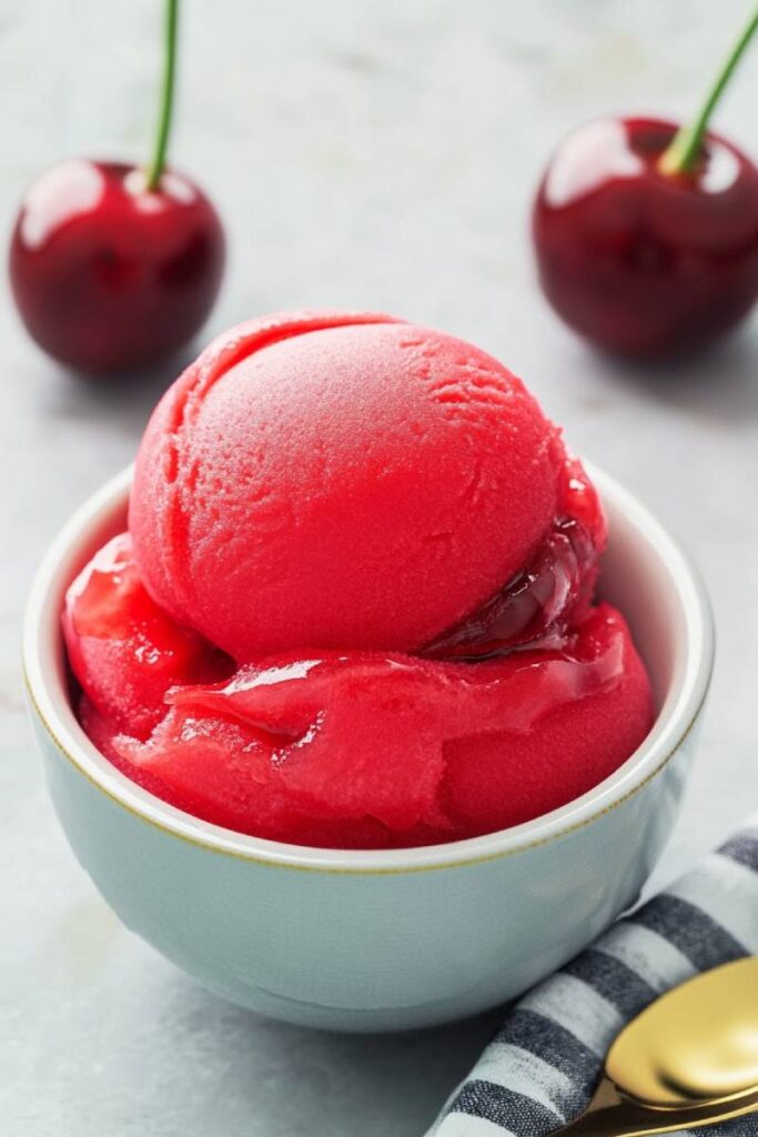 Ninja Creami Cherry Pie Sorbet