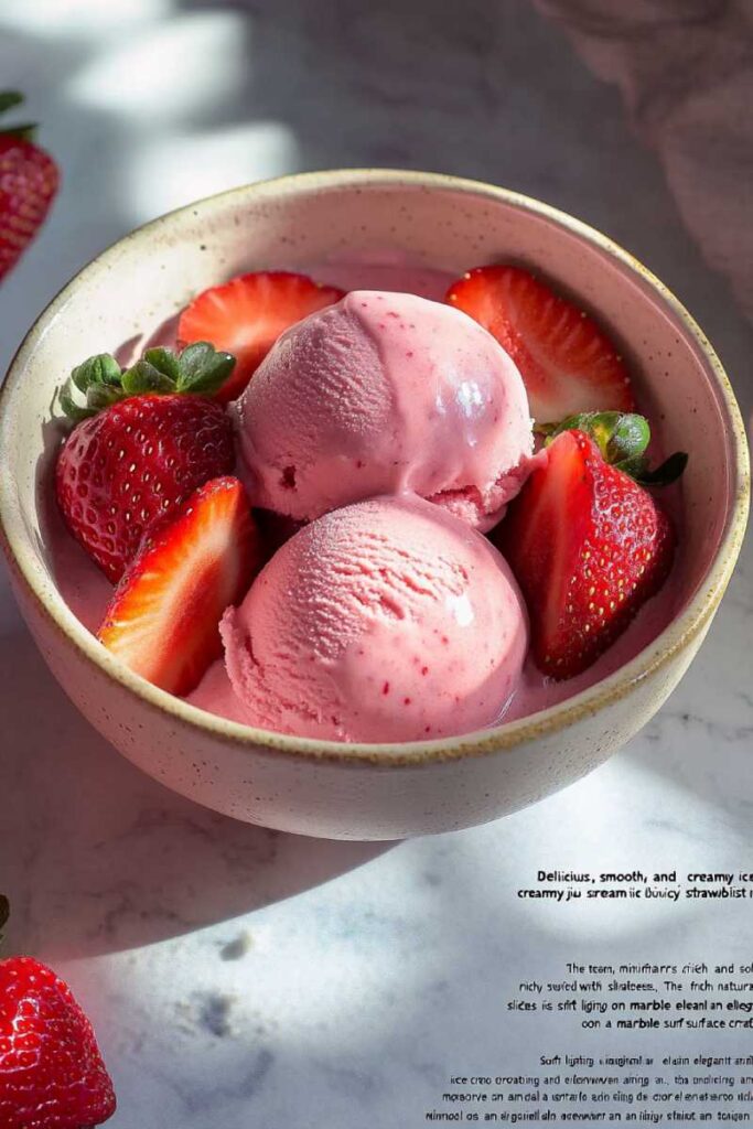 Ninja Creami Strawberry Cottage Cheese Ice Cream