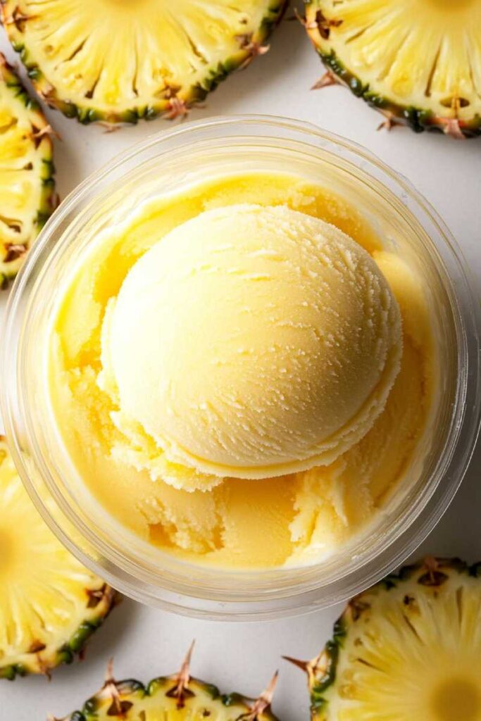 easy Ninja Creami Pineapple Sorbet recipe