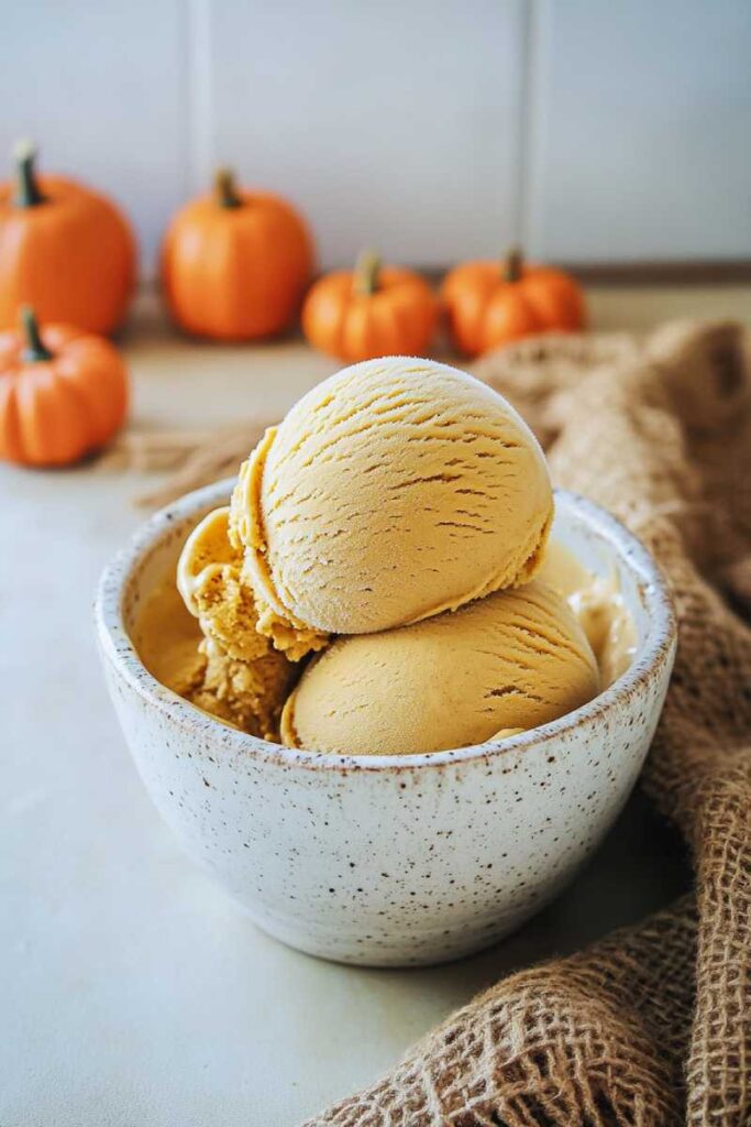 Making Ninja Creami Pumpkin Ice Cream