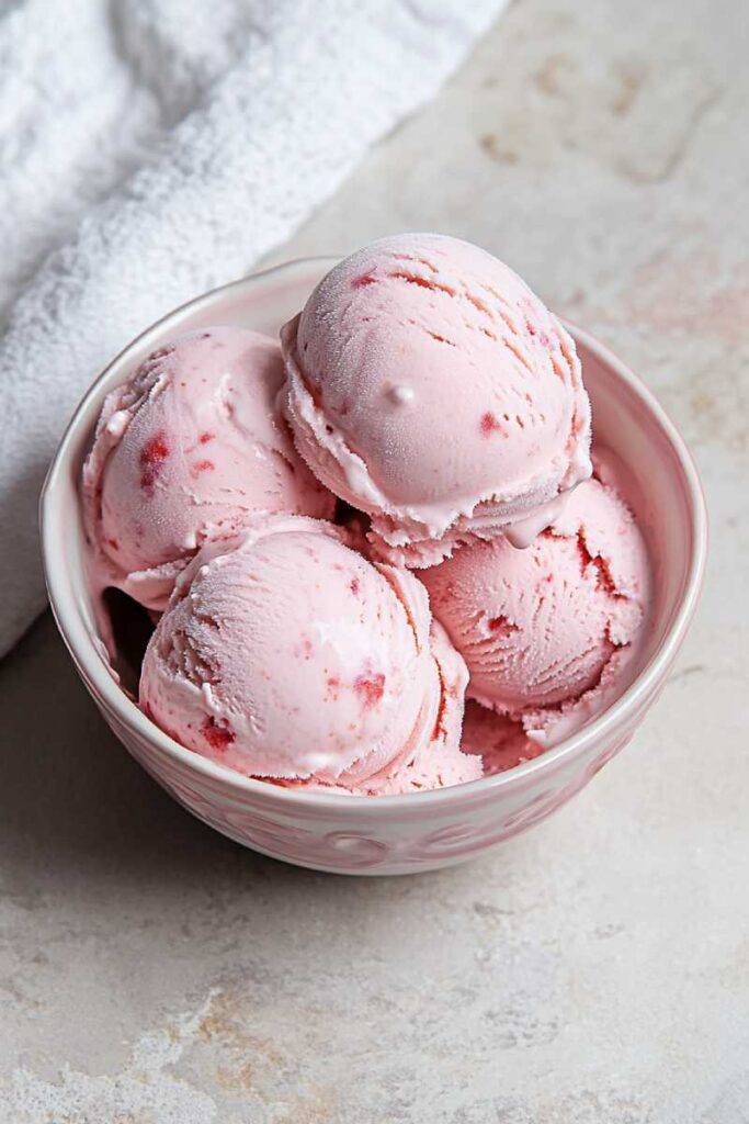 Making Ninja Creami Strawberry Ice Cream