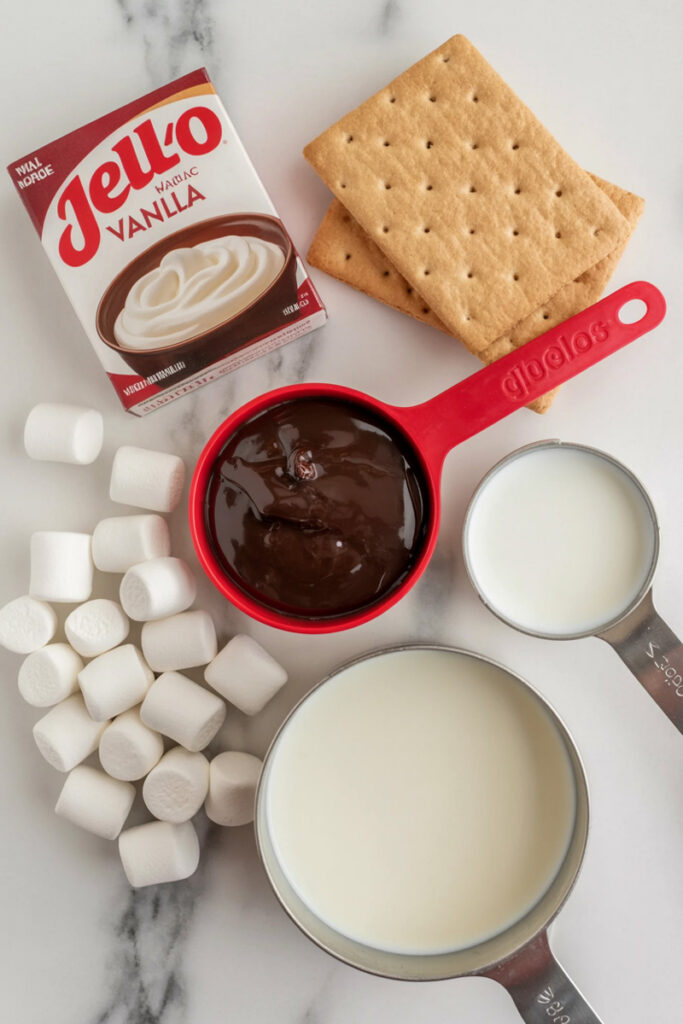 Ninja Creami S'mores Ice Cream Ingredients