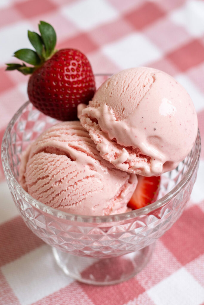 Ninja Creami Strawberry Gelato