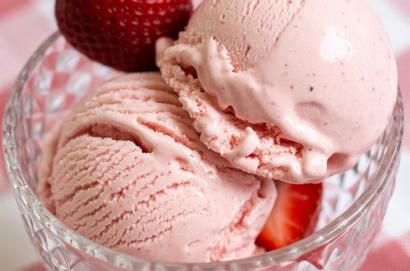 Ninja Creami Strawberry Gelato