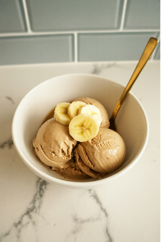 Customized Peanut Butter Banana Ice Cream
