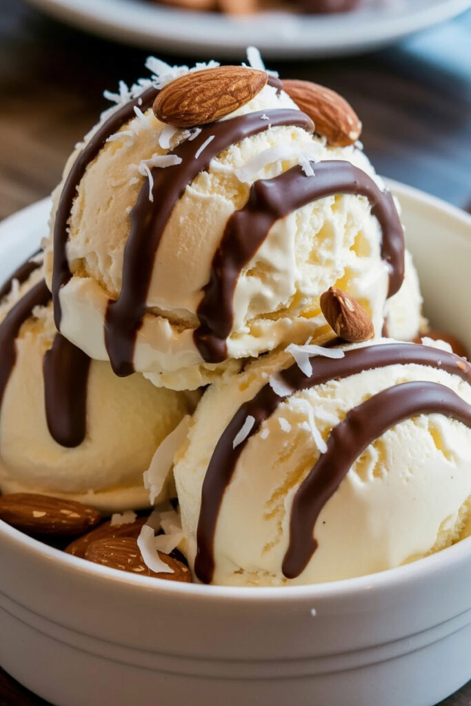 Ninja Creami Almond Joy Ice Cream