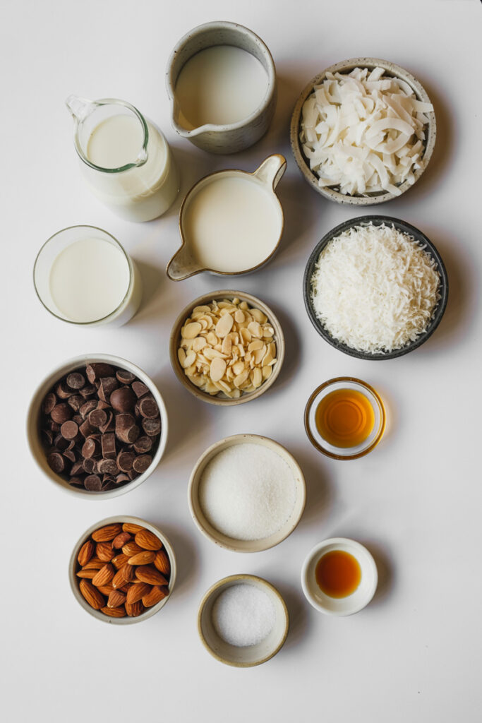 Ninja Creami Almond Joy Ice Cream Ingredients