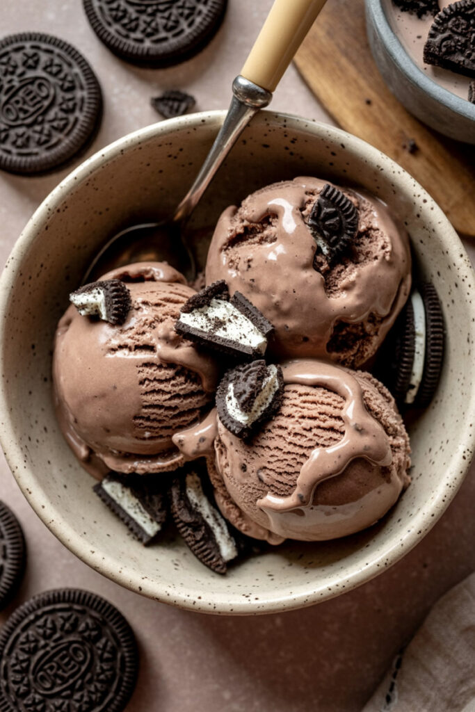 Ninja Creami Chocolate Oreo Protein Ice Cream