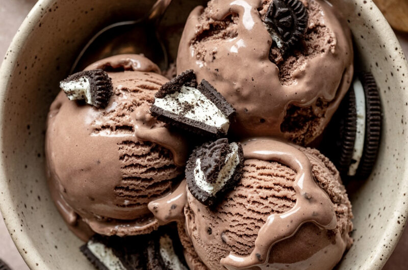 Ninja Creami Chocolate Oreo Protein Ice Cream