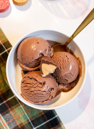 Ninja Creami Chocolate Peanut Butter Cup Protein Ice Cream