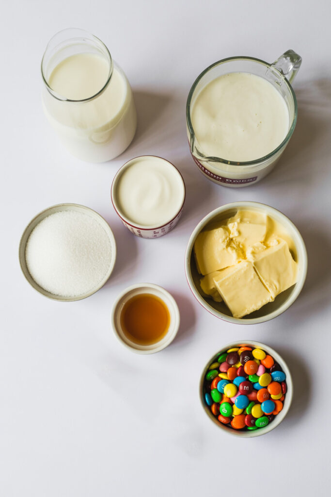 Ninja Creami M&M Ice Cream Ingredients