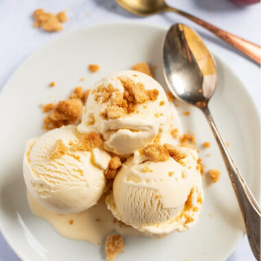 Ninja Creami Peach Cobbler Frozen Yogurt
