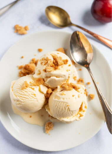 Ninja Creami Peach Cobbler Frozen Yogurt