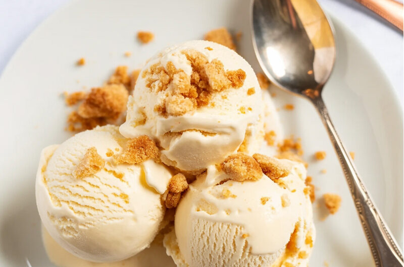 Ninja Creami Peach Cobbler Frozen Yogurt