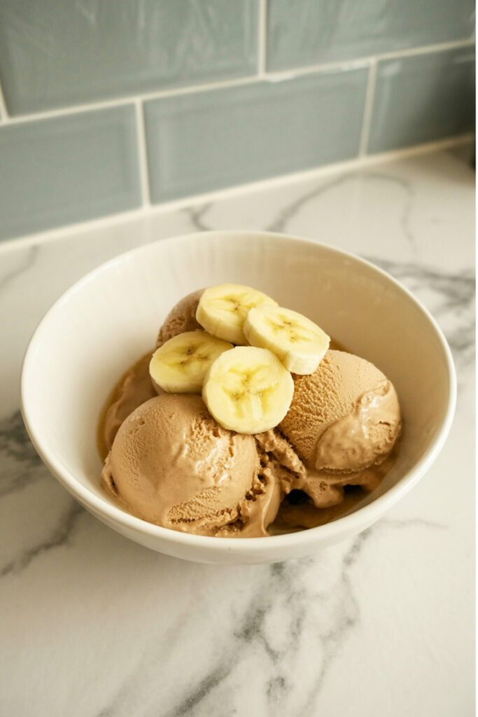 Ninja Creami Peanut Butter Banana Ice Cream
