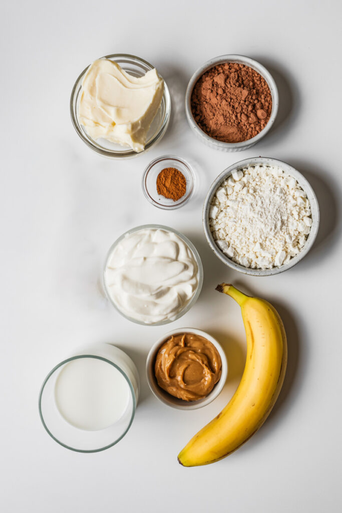 Ninja Creami Peanut Butter Banana Ice Cream Ingredients