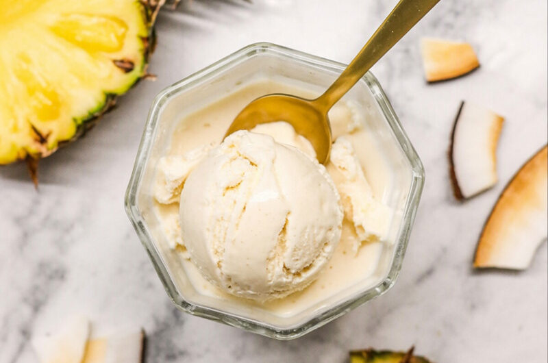 Ninja Creami Pina Colada Lite Ice Cream
