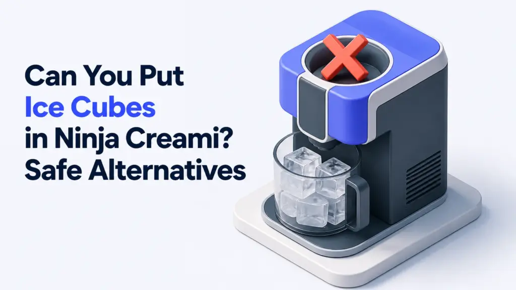 can you put ice cubes in ninja creami