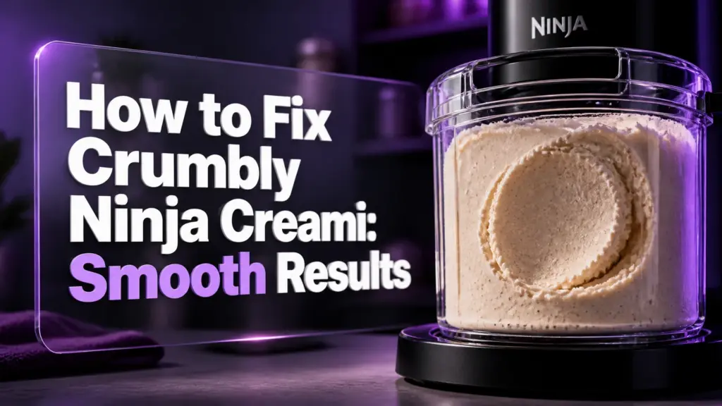 how to fix crumbly ninja creami