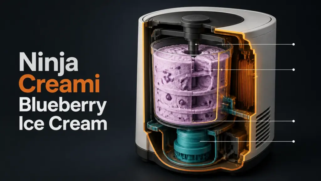 ninja creami blueberry ice cream
