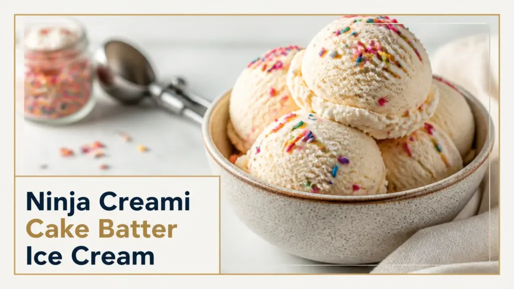 ninja creami cake batter ice cream