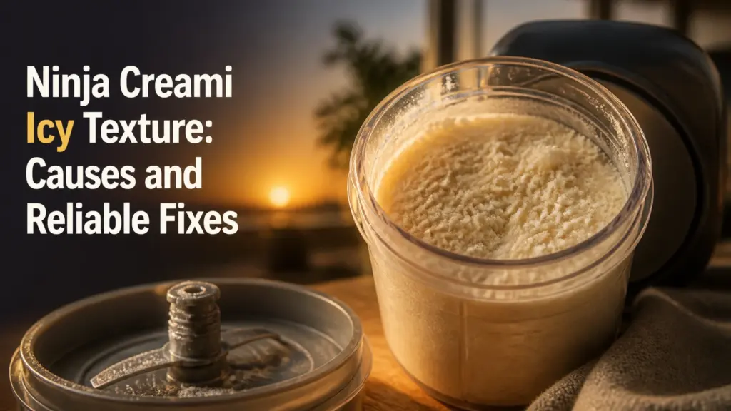 Ninja Creami Icy Texture: Causes and Reliable Fixes ninja creami icy texture