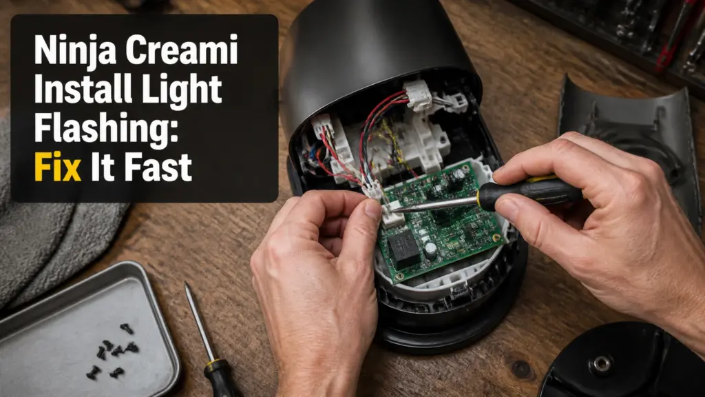 Ninja Creami Install Light Flashing: Fix It Fast ninja creami install light flashing