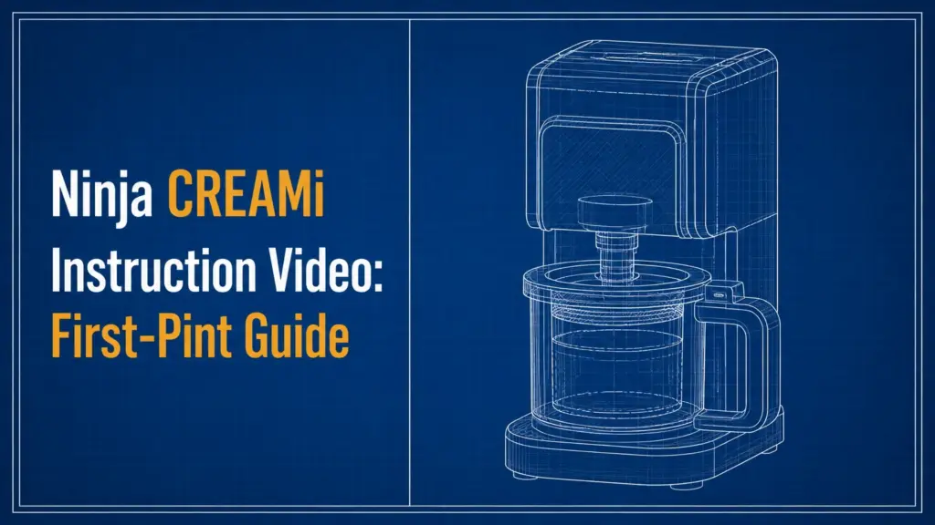 Ninja CREAMi Instruction Video: First-Pint Guide ninja creami instruction video