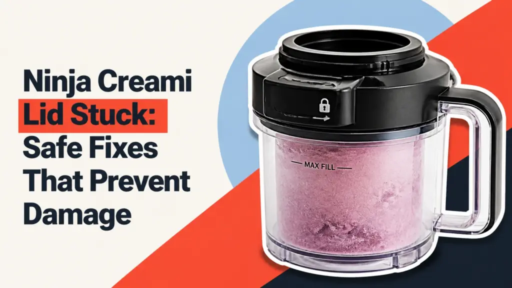 Ninja Creami Lid Stuck: Safe Fixes That Prevent Damage ninja creami lid stuck