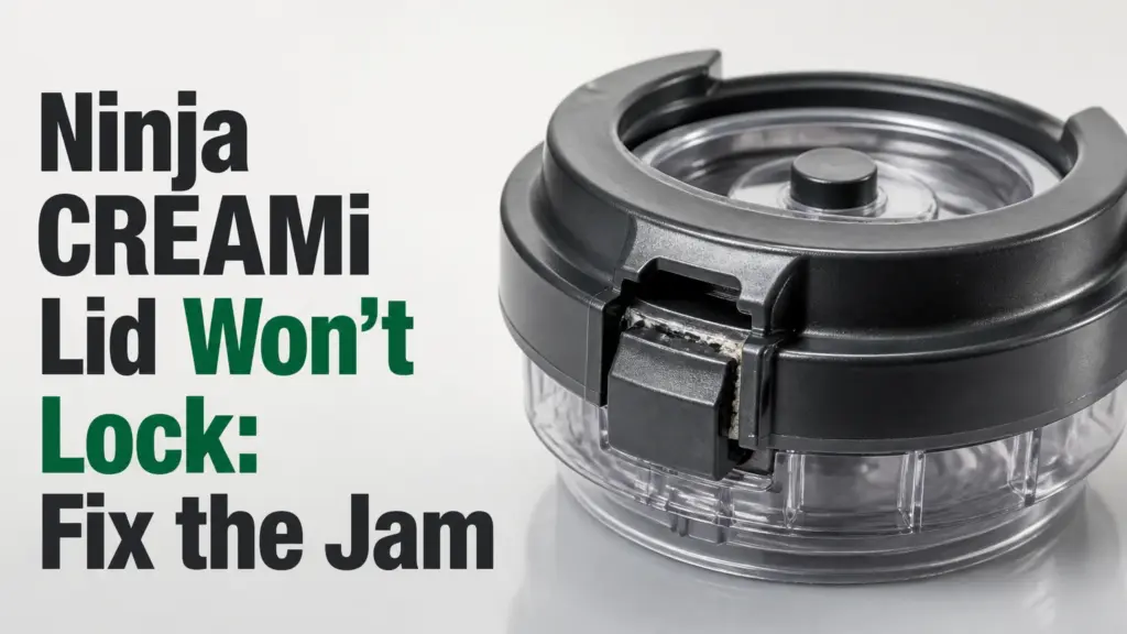 ninja creami lid wont lock