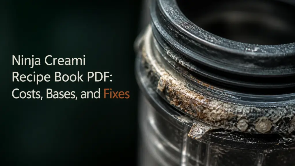 Ninja Creami Recipe Book PDF: Costs, Bases, and Fixes ninja creami recipe book pdf