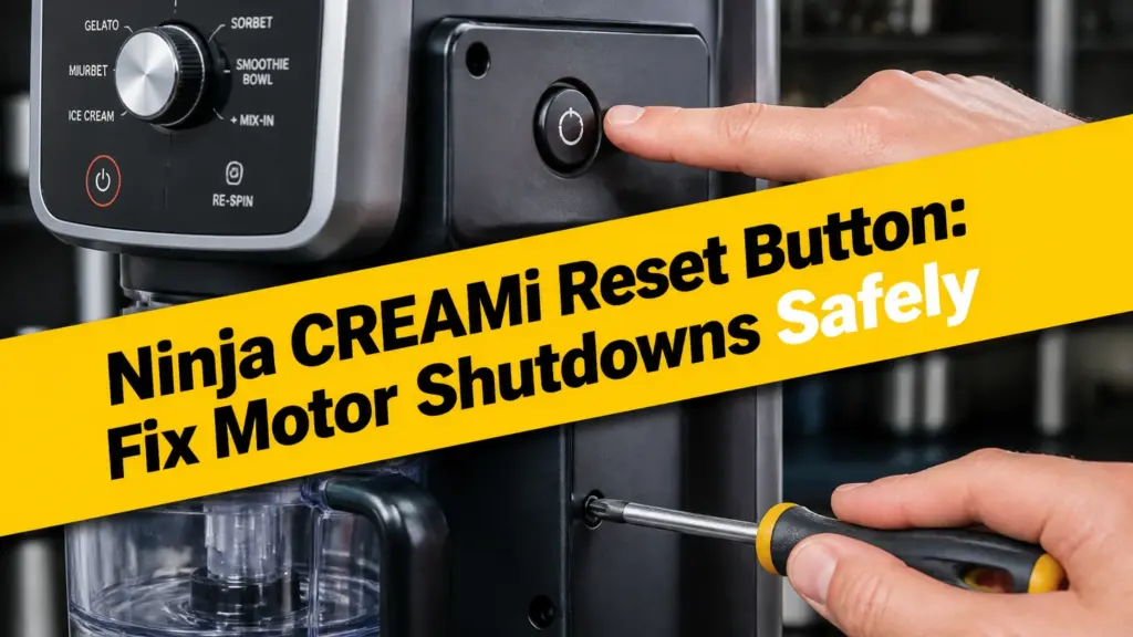ninja creami reset button
