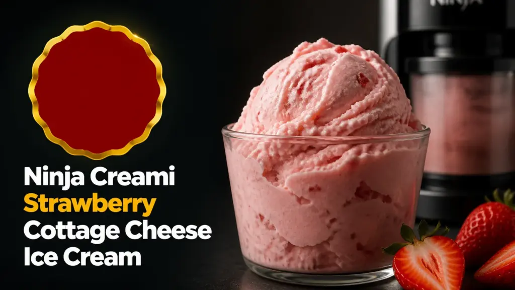 ninja creami strawberry cottage cheese ice cream