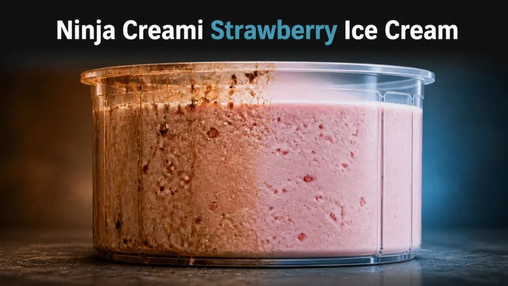 ninja creami strawberry ice cream