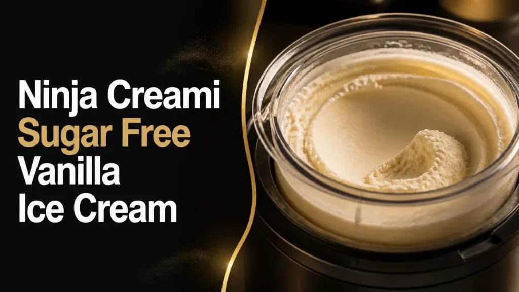 Ninja Creami Sugar Free Vanilla Ice Cream ninja creami sugar free vanilla ice cream