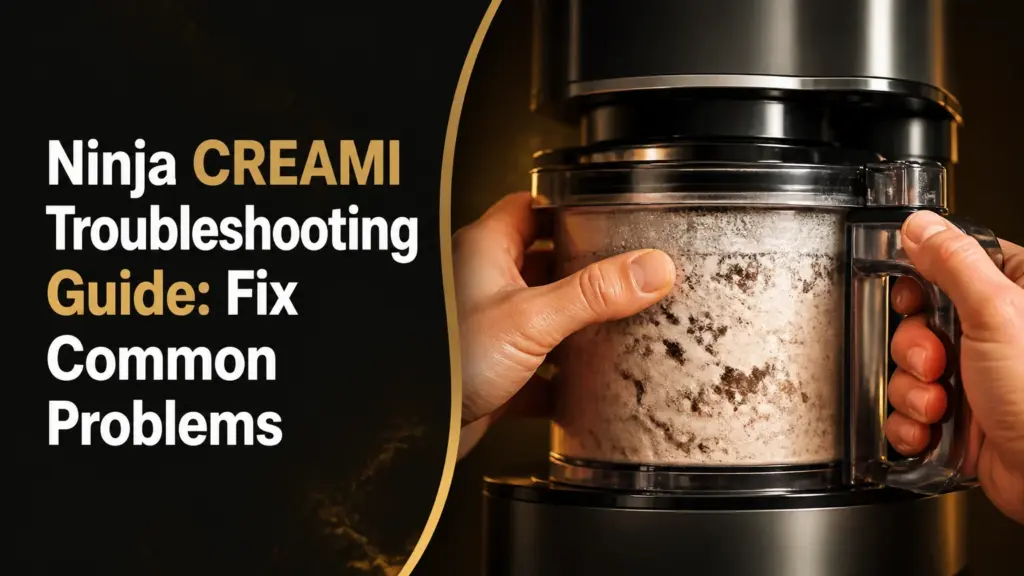 Ninja CREAMI Troubleshooting Guide: Fix Common Problems ninja creami troubleshooting guide
